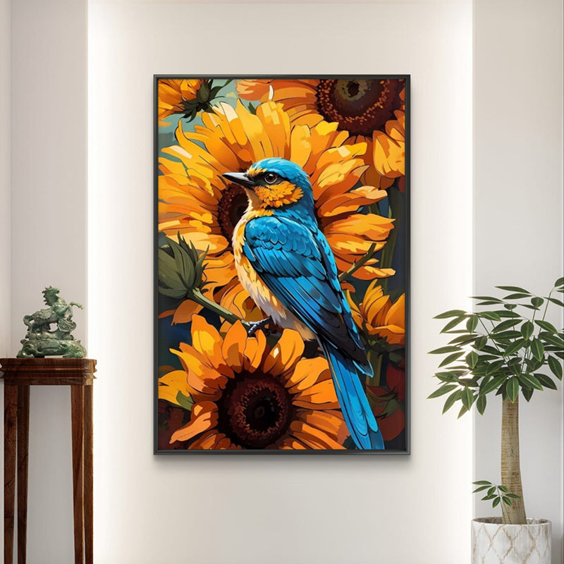 Petals & Wings Wall Painting