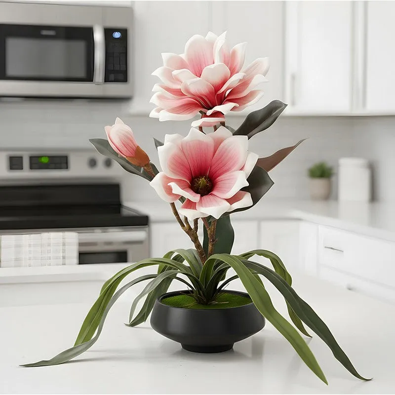 AarviDecor Rosy Blossom Foam Artificial Plants media 4