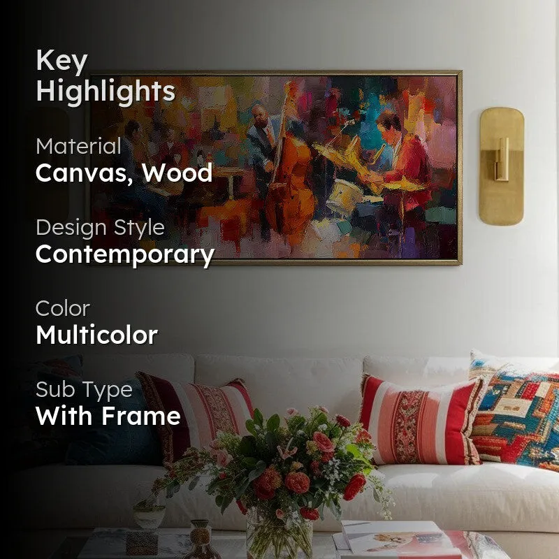 Polyphony Canvas Wall Painting With Frame media 2