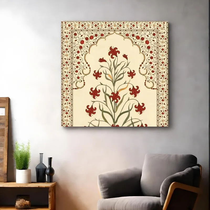 Folk Flora Canvas Wall Art media 8