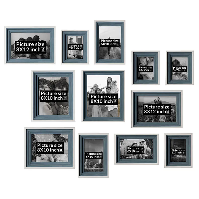Memories To Rejoice Photo Frames (Blue) - Set Of Twelve media 7