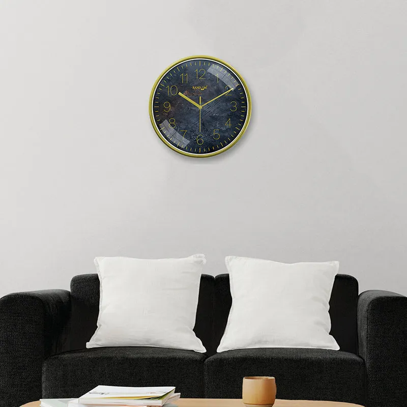Stone Luxe Plastic Analog Wall Clock media 4