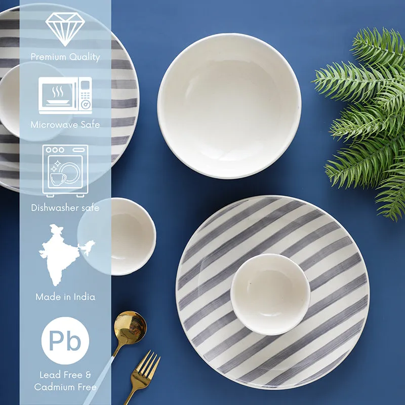 Cross Strips Ceramic Dinner Set - 14 Piece Set media 6