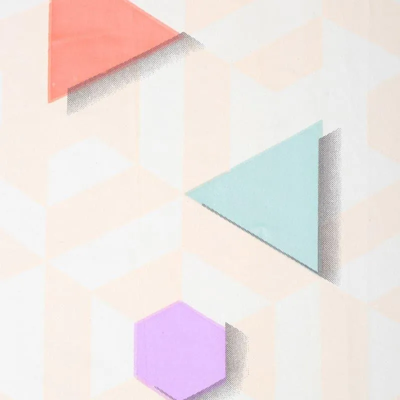 Playful Geometric Bedsheet - 150 GSM media 5