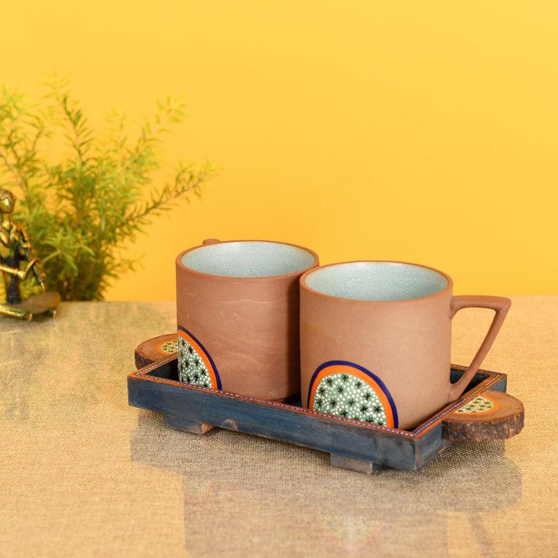Bhruhanth Tray & Cup (160 ML) - Three Piece Set