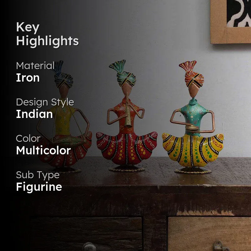 Turbaned Troupe Showpiece - Set Of Three media 2