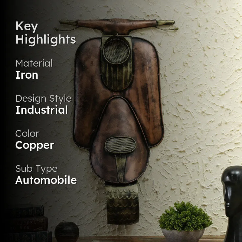 Antique Scooter Iron Wall Accent media 2