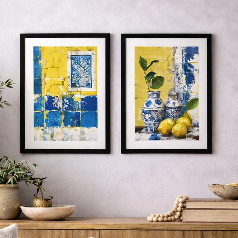 Limoncello Italia Wall Art With Frame - Set Of Two media 1