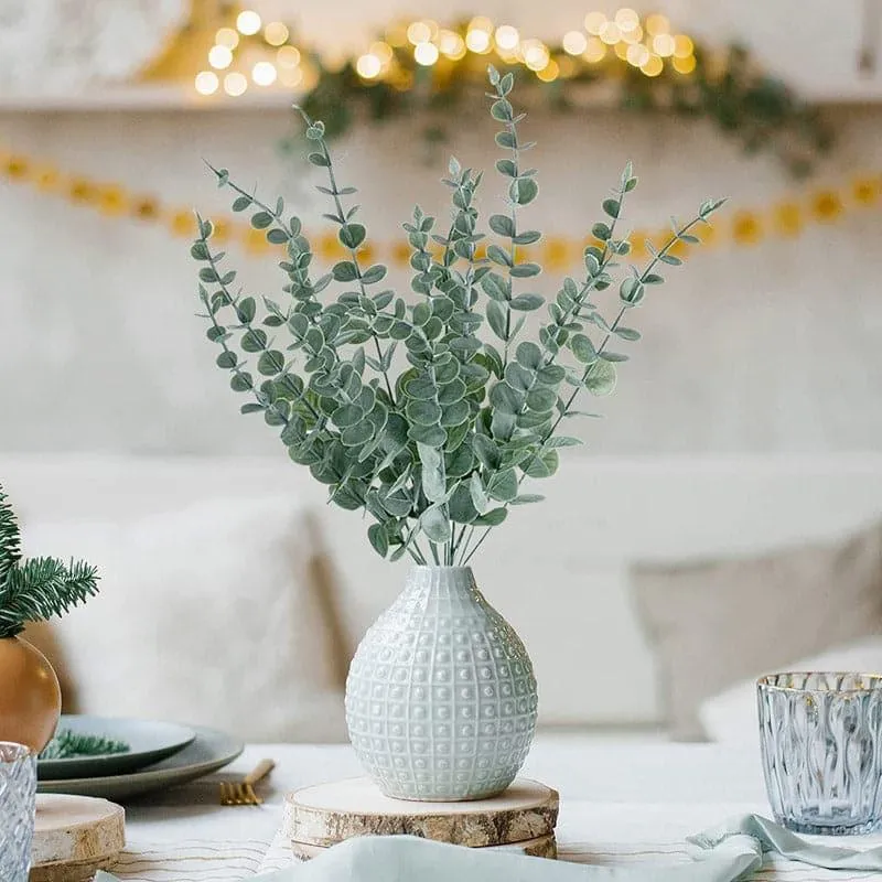 Faux Eucalyptus Leaves - Set Of Five media 1