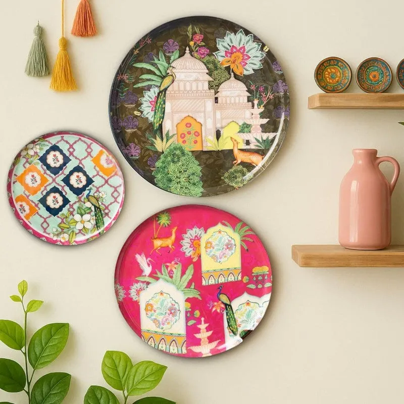 Ajmer Charm Metal Wall Plate - Set Of Three media 1
