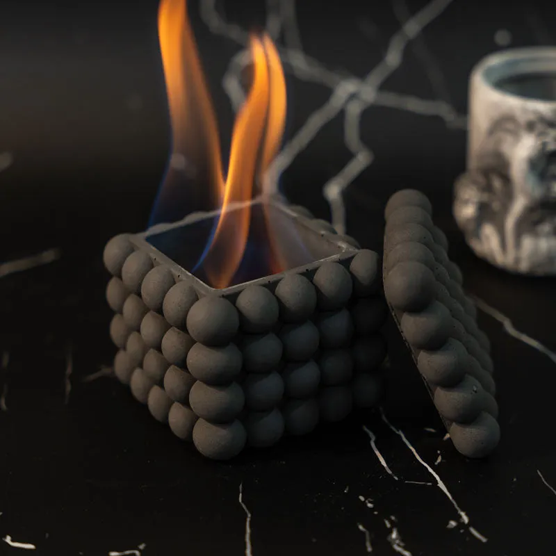 Bubbly Concrete Firepit media 1