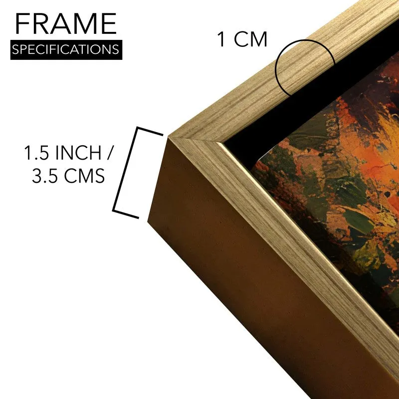 GoldenHush Canvas Wall Painting With Frame media 6