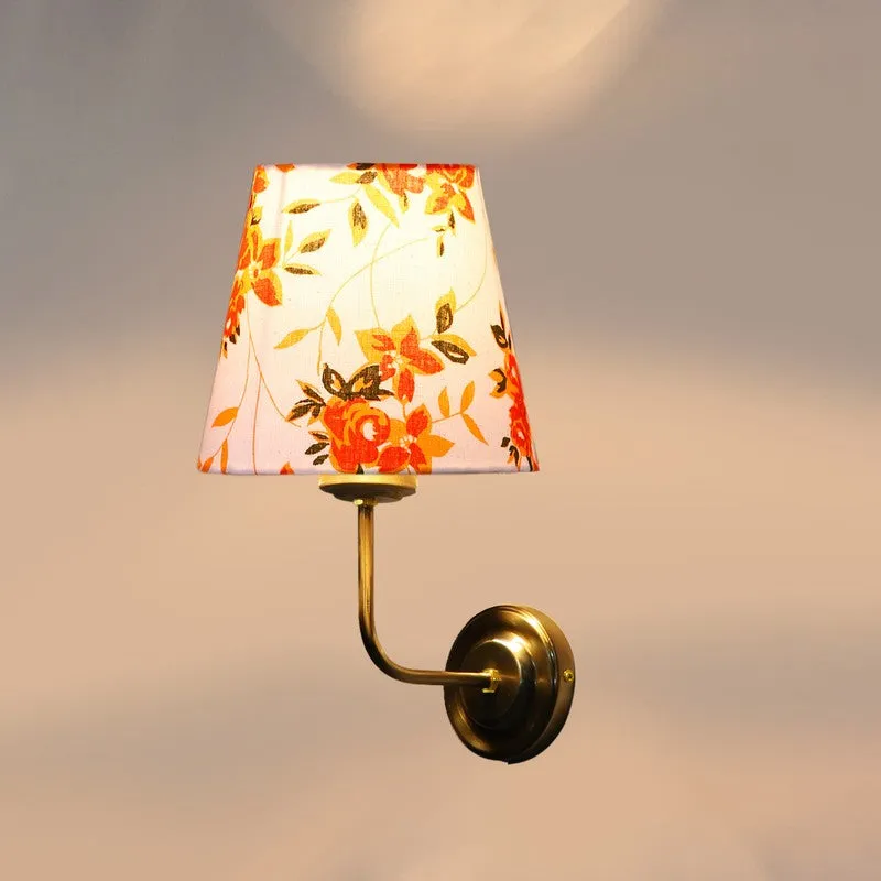 Floranira Fleur Cone Metal Wall Lamp - White,Orange media 6