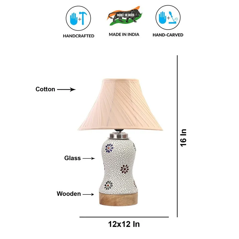 Espera I Pleated Wooden Table Lamp - Multicolor media 9