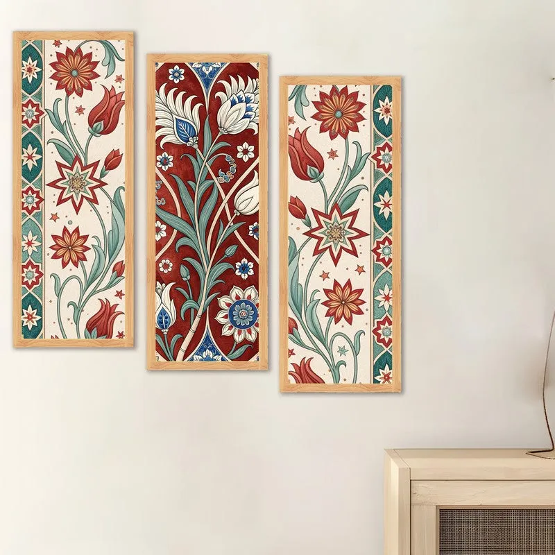 Floriq Aura Wall Painting - Set Of Three media 3