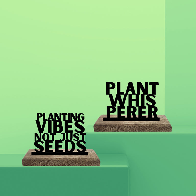 Plant Whisperer Showpiece - Set Of Two