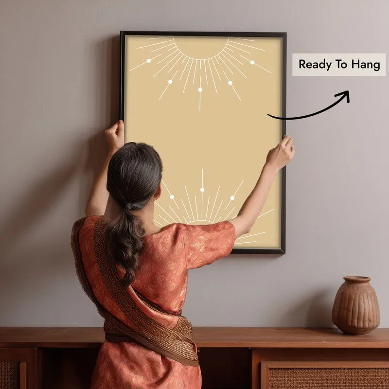 Radiant Noon Canvas Wall Painting With Black Frame media 10