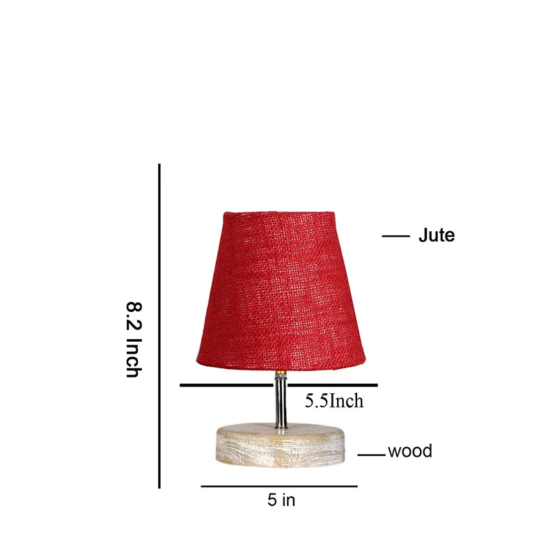 Neso Jute Table Lamp - Maroon,Brown media 5