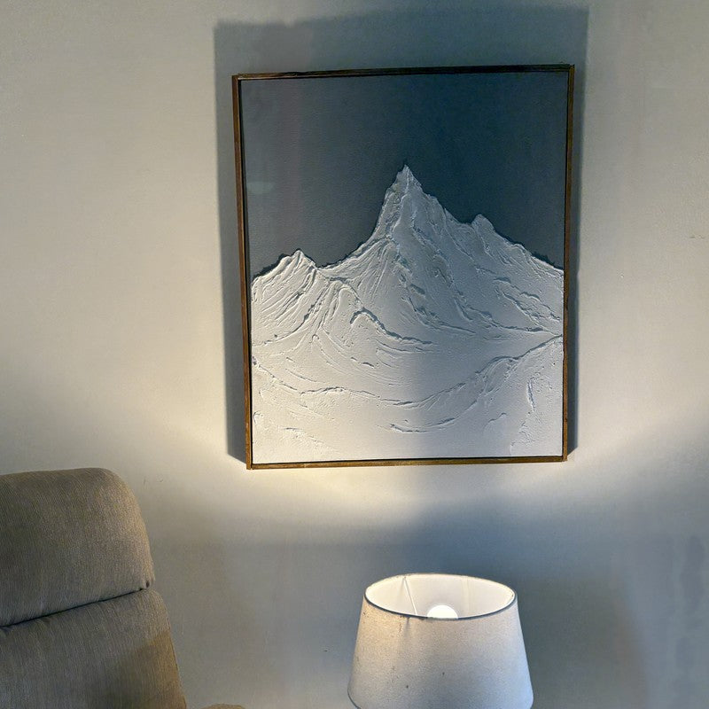 Alpine Relief Handmade Canvas Wall Painting media 8