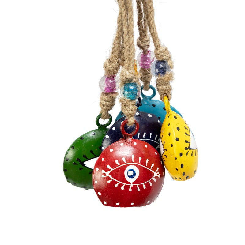 Echoa Eye Decorative Hanging Bell (Set Of Five) - Set Of Five media 4