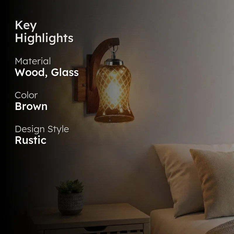 Honey Glow Glass Wall Lamp media 2