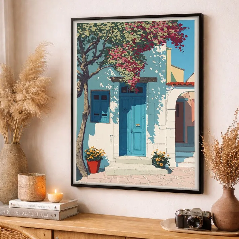 Azurelyn Canvas Wall Painting With Black Frame media 3