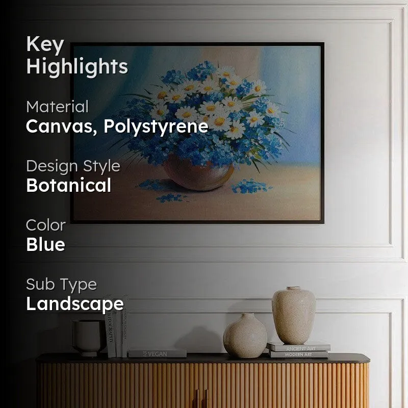 Emerging Foral Dimensions Canvas Wall Painting - Black Frame media 2