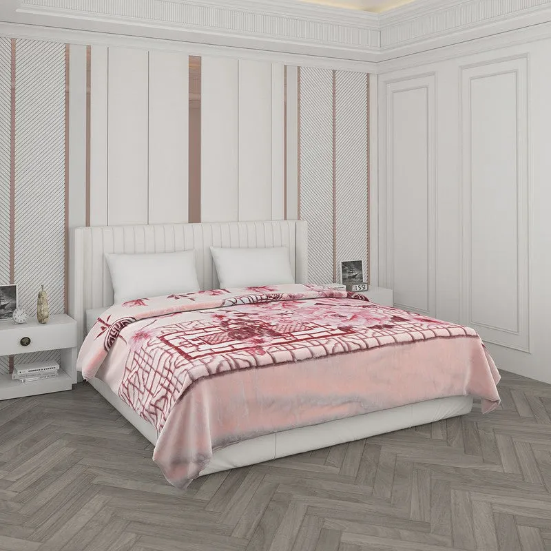 Monte Carlo Blush Harmony Blanket (Peach)- 1000 GSM media 1