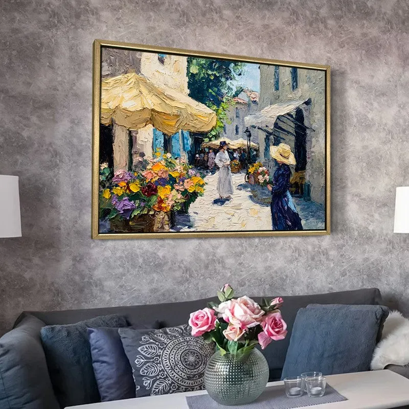 Petal Lane Canvas Wall Painting With Frame media 6