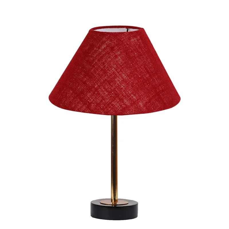 Sienna II Rodin Wooden Table Lamp - Maroon,Gold,Black media 4