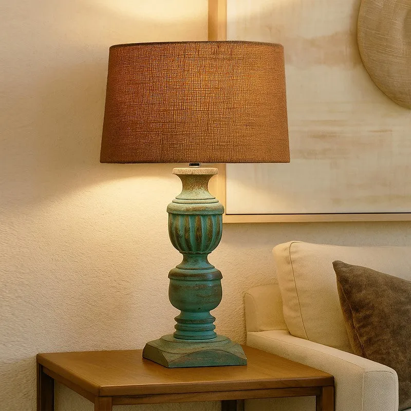 MonoCraft Wooden Table Lamp - Brown media 3