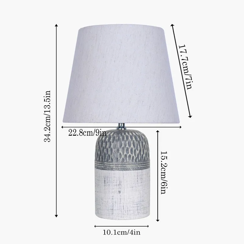 GlowCraft Designer Ceramic Table Lamp - White media 8
