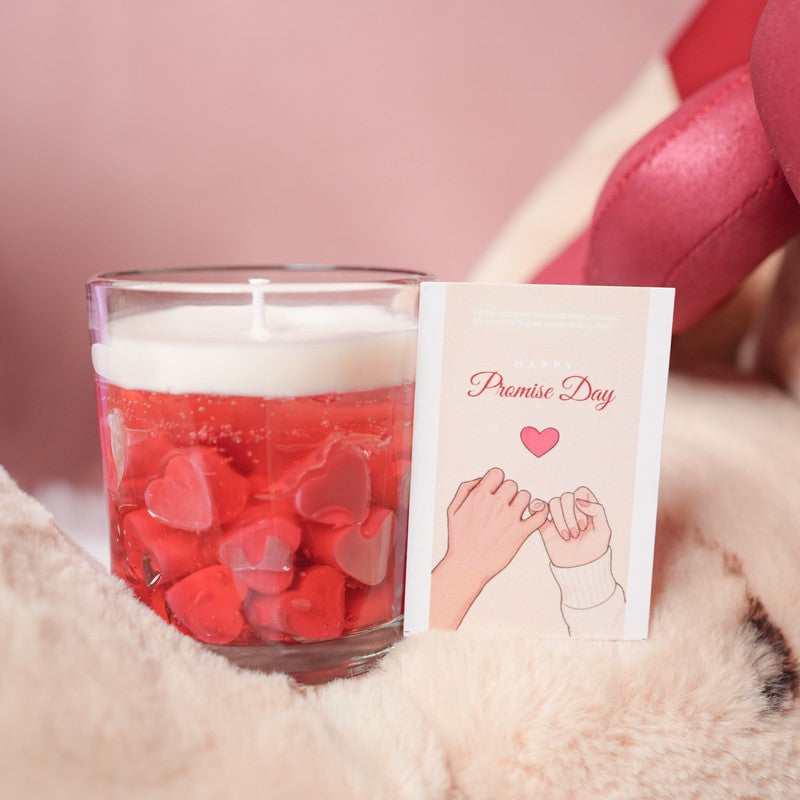 Velvet Glow Decorative Candle - Red media 8