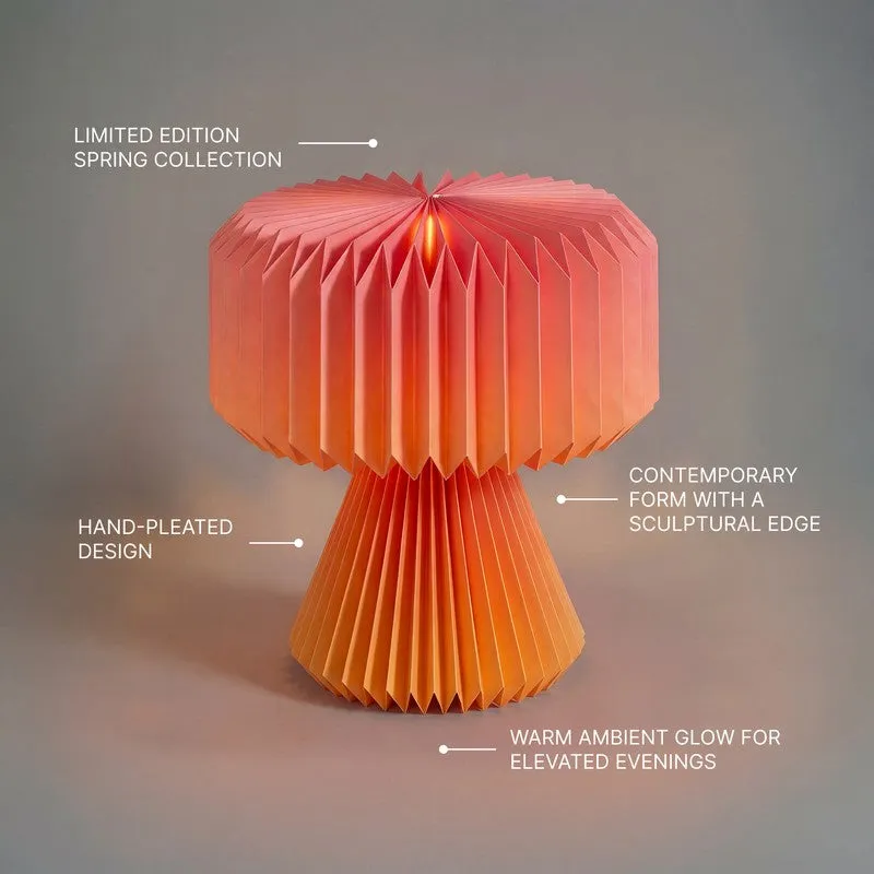 Fig Living Ori Peach Glow Table Lamp- Pink media 3