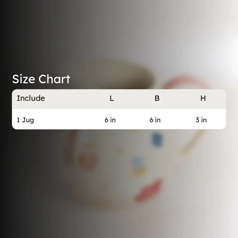 Petal Palette Handpainted Pitcher - 500 ML media 5