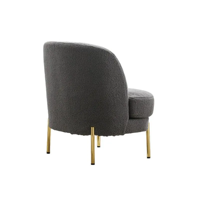 Calyra Neem Wood Accent Chair - Grey media 5