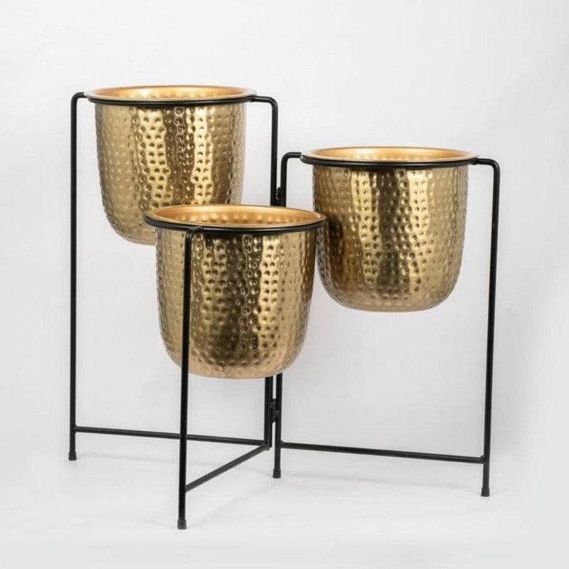 Brazen Gold Nested Planters media 5