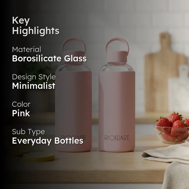 Rioware CalmCarry Water Bottle Pink (750 mL Each) - Set Of Two media 2