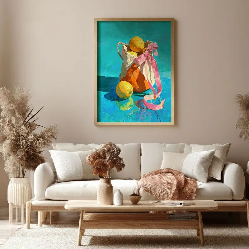 Lunith Canvas Wall Painting With Brown Frame media 4