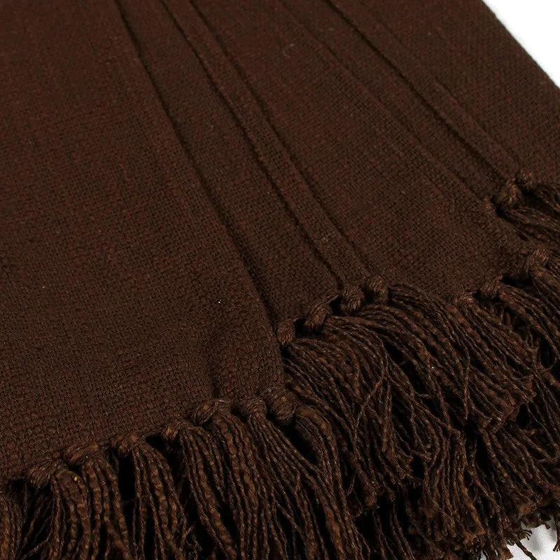 Lightweight Decorative Throw Brown media 6