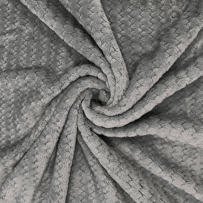 Swayam Seda Mink Blanket (Grey) - 240 GSM media 5