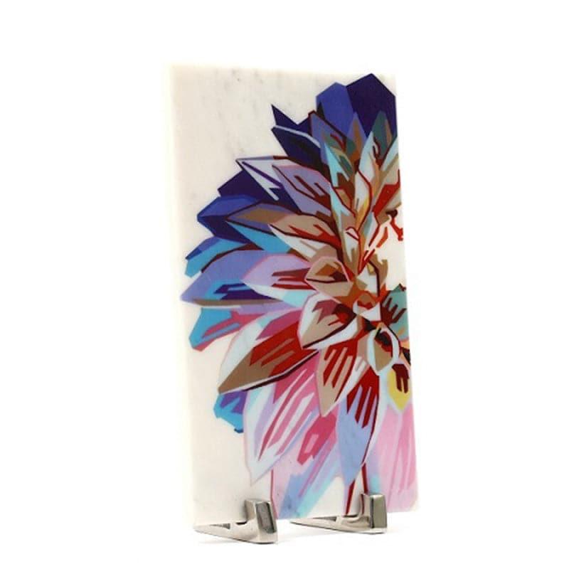 Flower Palette Printed Marble Showpiece media 3