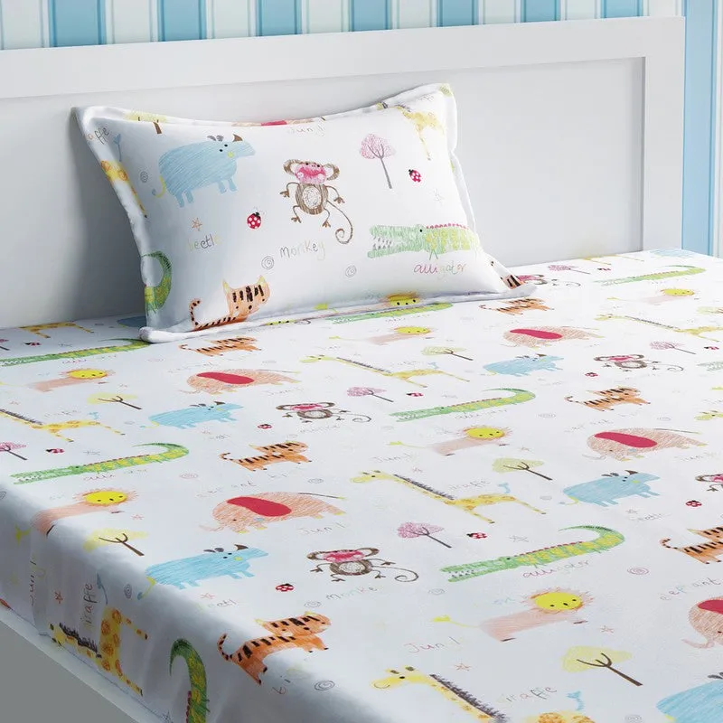 Blush Blossom Cotton Bedsheet - 210 TC media 3
