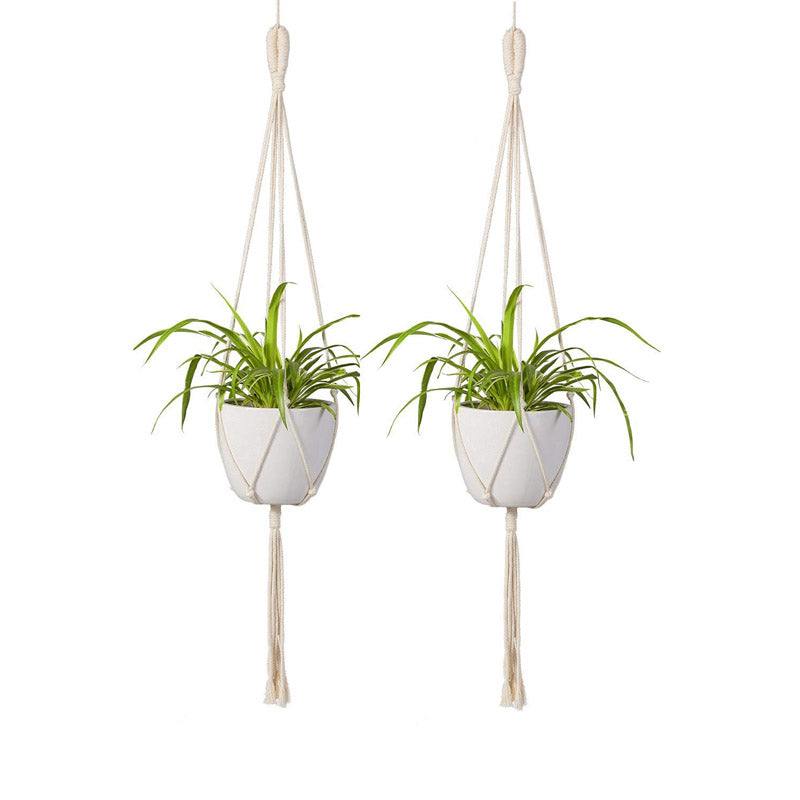 Lasya Macrame Planter - Set Of Two media 3