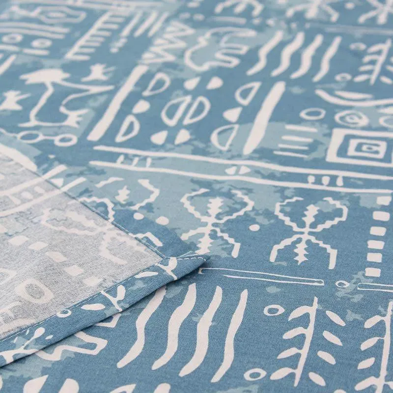Gamathi Cotton Bedsheet (Blue) - 144 TC media 3