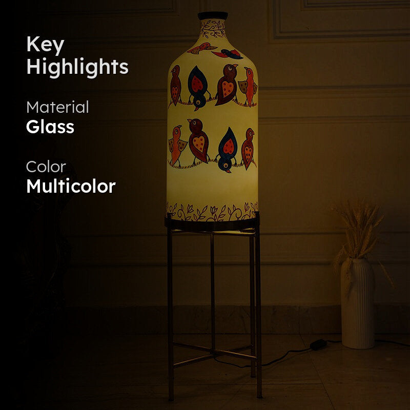 Chirp Dance Decorative Hand Painted Floor Lamp media 2