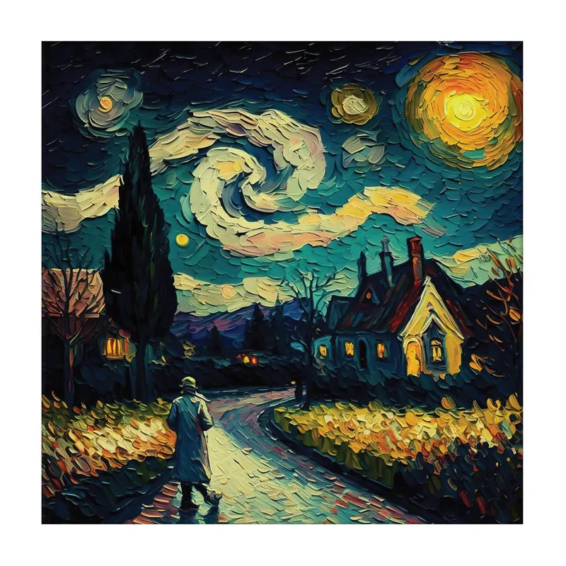 Starry Night Dream Canvas Wall Painting media 3