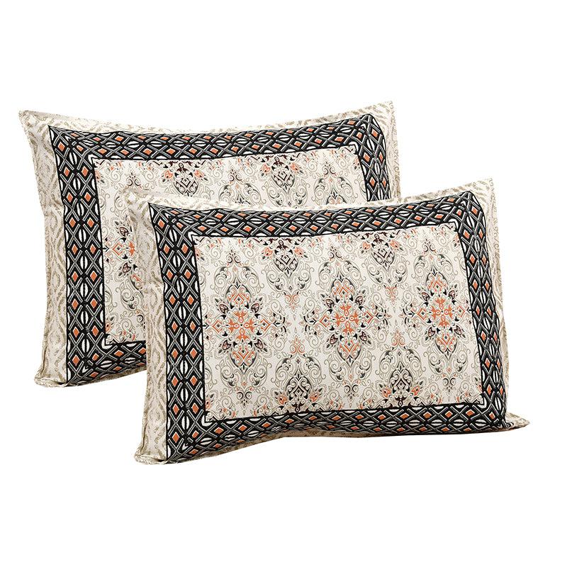 Rakta Ethnic Cotton Bedsheet (Brown) - 180 TC media 4