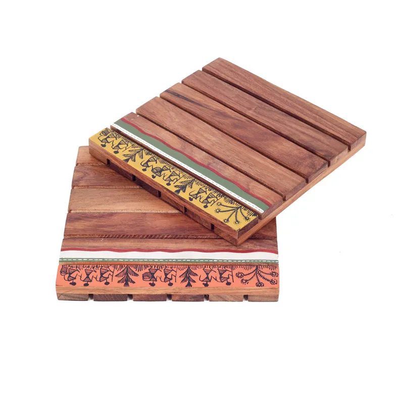 Alda Wooden Trivet - Set Of Two media 4