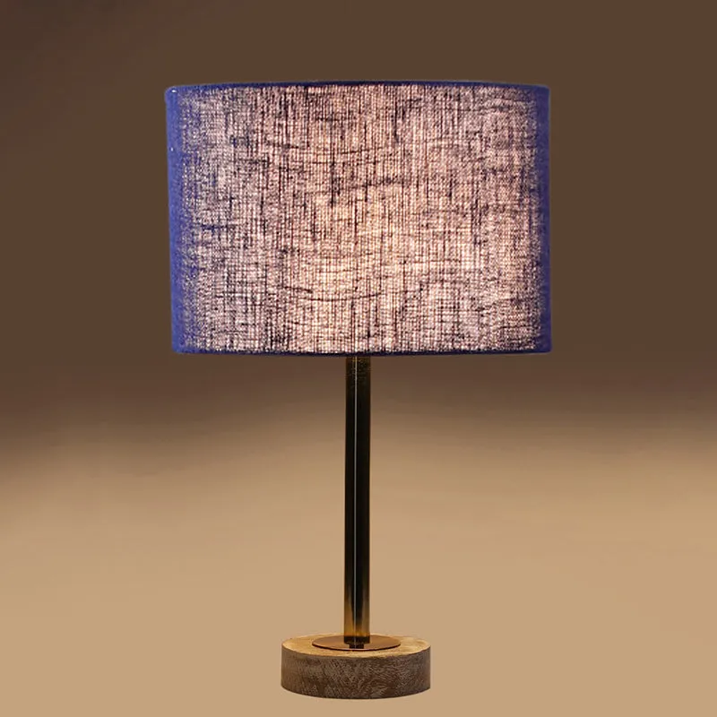 Sienna I Rodin Wooden Table Lamp - Blue,Gold,White media 6